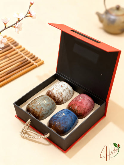 Kiln-Baked Ceramic Master Tea Cup Gift Set