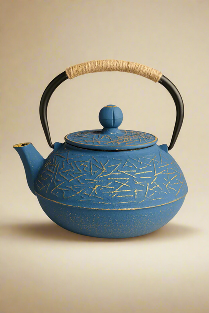 Gold Blue - Cast iron teapot - 800ml